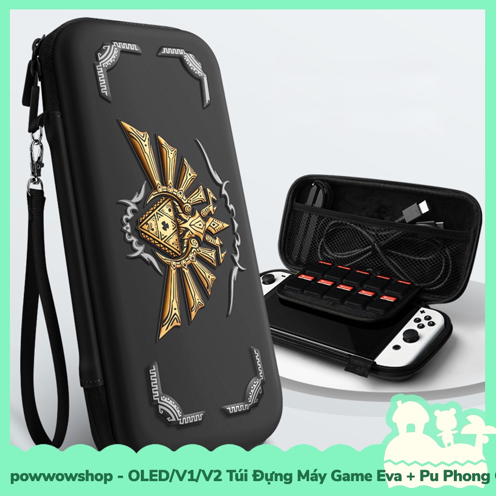 [Sẵn VN - Hỏa Tốc] OLED/V1/V2 Túi Đựng Máy Game Da Pu + Eva Cho Máy Game Nintendo Switch OLED/V1/V2 Phong Cách Gaming St