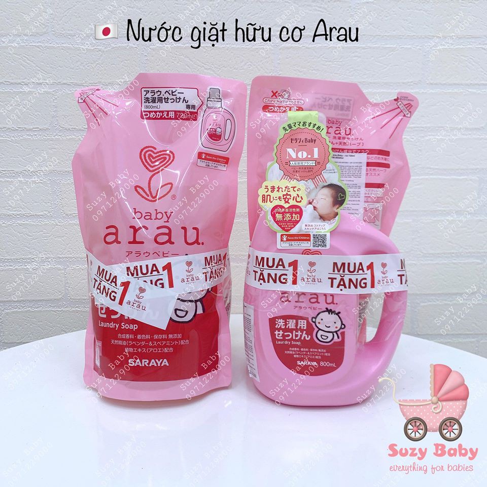 Nước giặt hữu cơ Arau