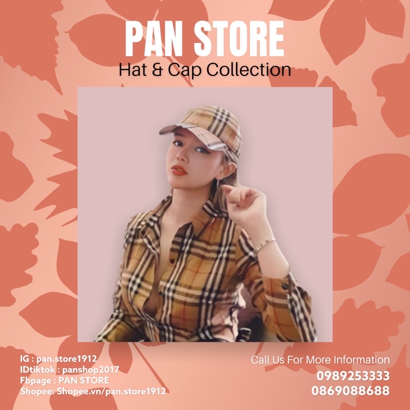 Mũ lưỡi chai,nón kết,mũ kết,nón Vintage hoạ tiết Caro nam nữ,freesize,thời trang cá tính !!!