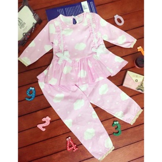 Combo 3 pijama vải thô cho bé gái