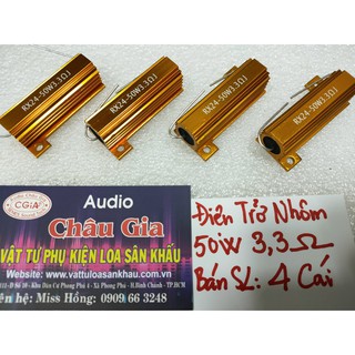 Điện trở nhôm 50w 3.3 ohm 4 cái