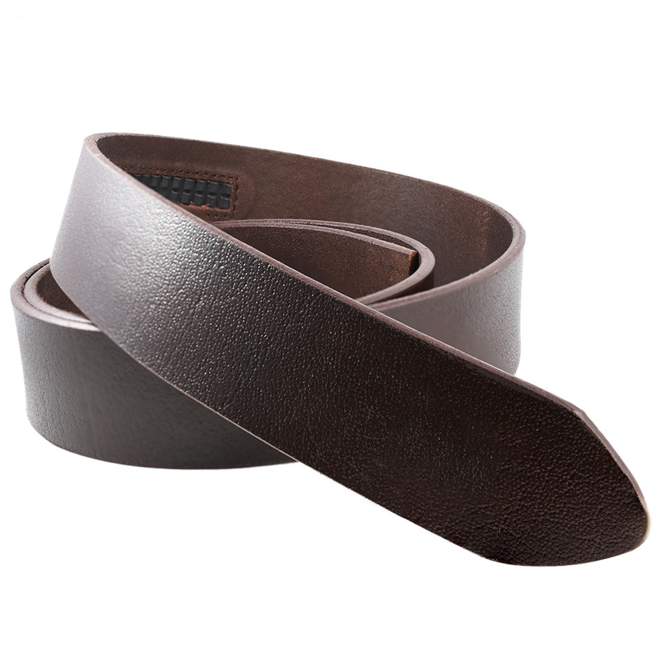 Thắt lưng da bò không mặt MENLI bền đẹp theo thời gian