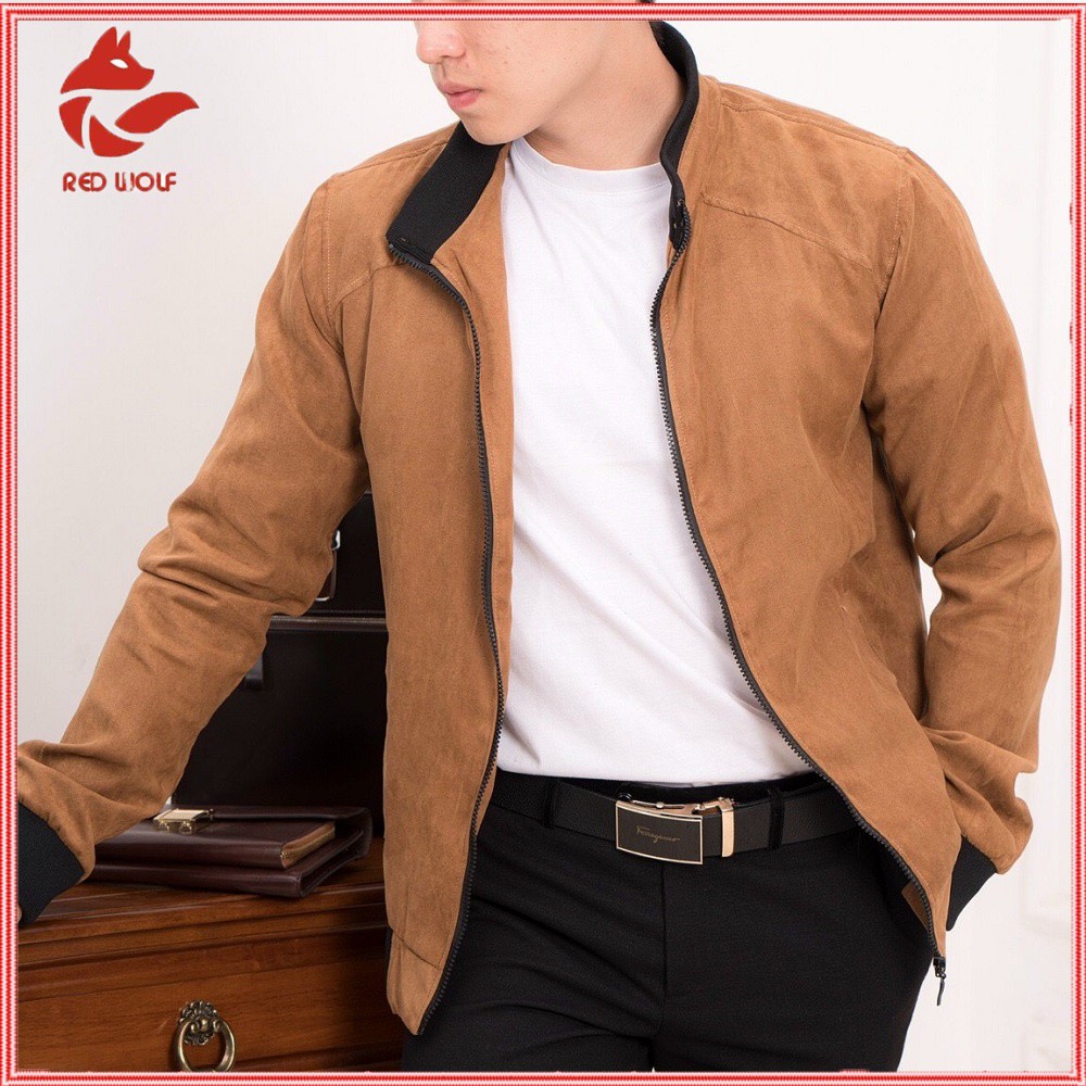 Áo khoác da lộn nam tay chun bomber ,áo khoác da lộn cao cấp 4 màu giữ nhiệt tốt, dáng ôm nhẹ | BigBuy360 - bigbuy360.vn