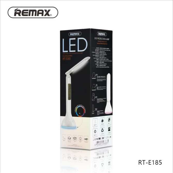 Đèn led để bàn Remax RT-E185 Tích hợp đồng hồ và bảo vệ mắt