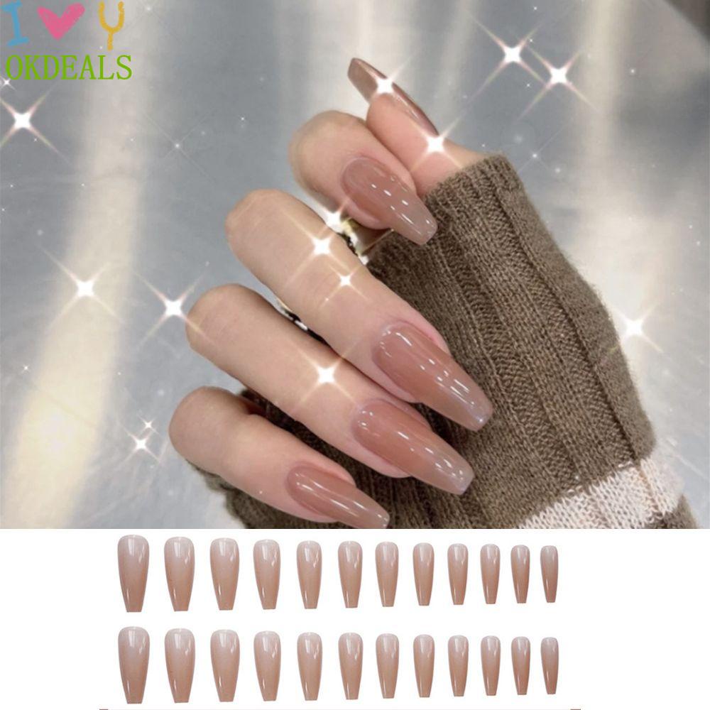 Hộp 24 Móng Tay Giả Dùng Trang Trí Nghệ Thuật Toàn Diện