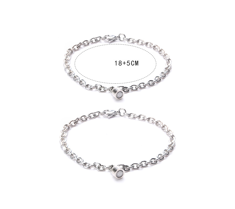 2 Vòng Tay Thép Không Gỉ Có Nam Châm Cho Cặp Đôi | BigBuy360 - bigbuy360.vn