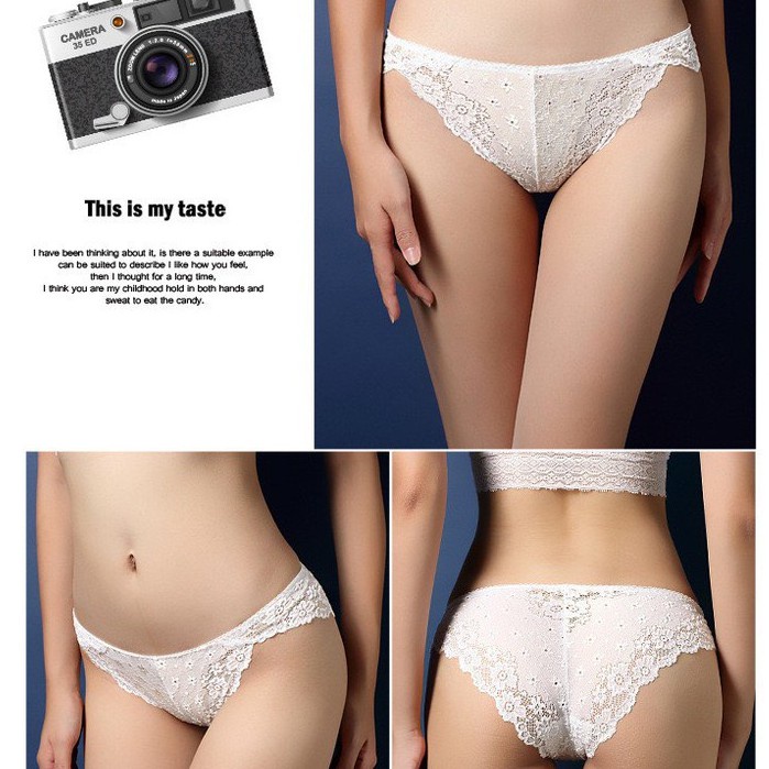 Quần Lót Nữ ❤️FREESHIP❤️ Quần Lót Ren Sexy Hoa mềm mại không đường may sexy gợi cảm mẫu 3004