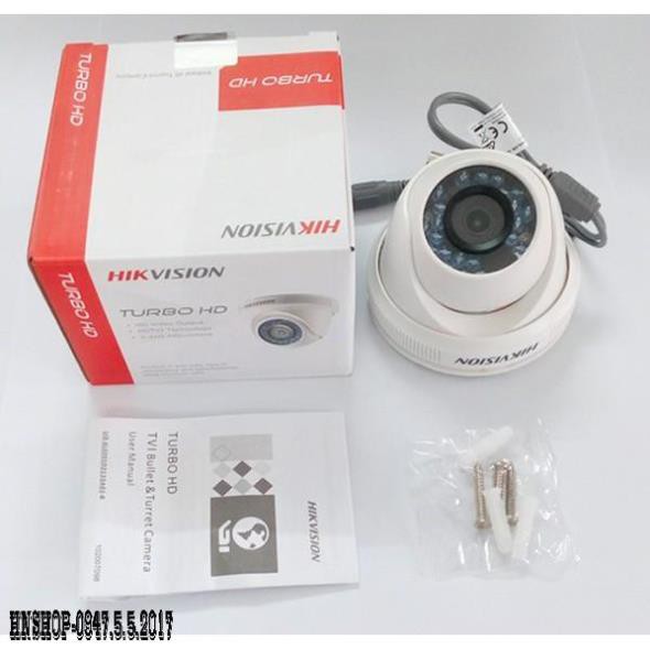 Camera HDTVI Dome 2.0MP Hikvision DS-2CE56D0T-IR(C) Vỏ Sắt, Full HD Giá Rẻ