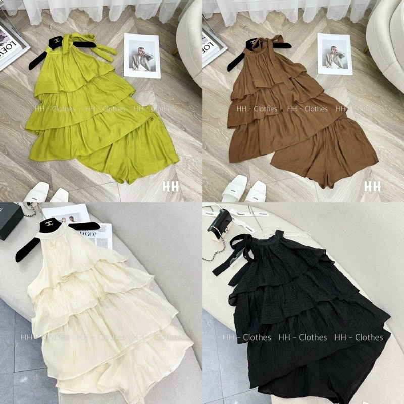 🌈 BỘ ĐŨI YẾM 3 TẦNG NƠ CỔ❤️