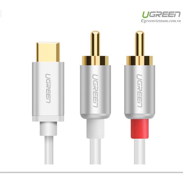 Cáp chuyển đổi USB TypeC sang 2 Bông sen UGREEN 30736 30735 30734 AV145 chính hãng