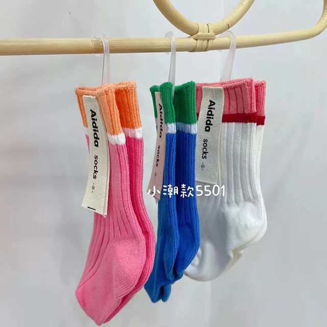 [Hàng Mới Về] Vớ Trẻ Em Thoáng Khí Thoải Mái Màu Kẹo Kiểu Dáng Đơn Giản Thời Trang 5