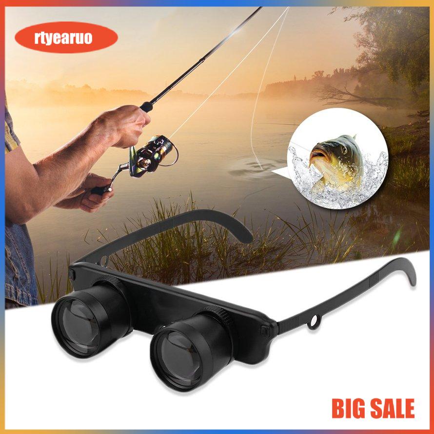 3 In 1 3x28 Magnifier Glasses Style Telescope Outdoor Fishing Optics Binoculars Fishing Game Watching Tackle Device