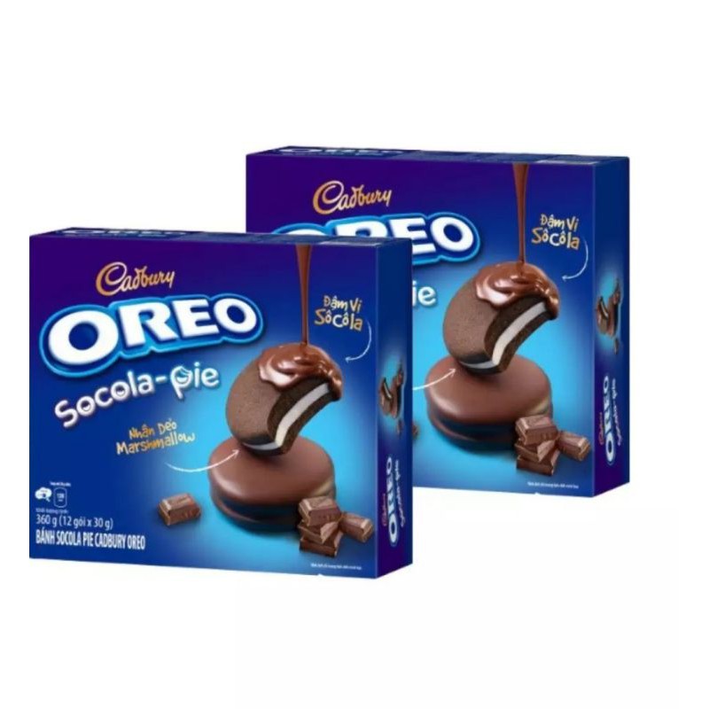 Bánh Oreo socola-Pie Cadbury hộp 360gam