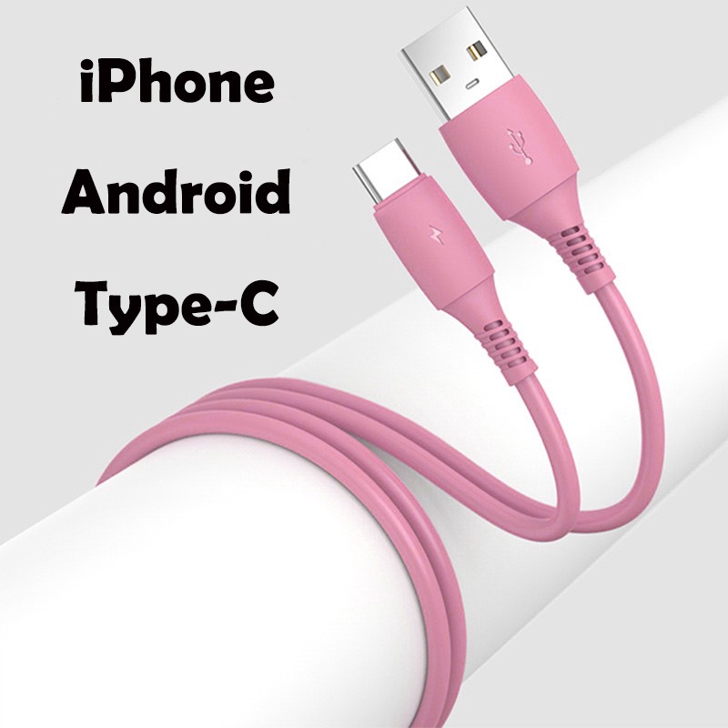 Cáp sạc Lightning / Micro / USB type C dài 1m tiện dụng