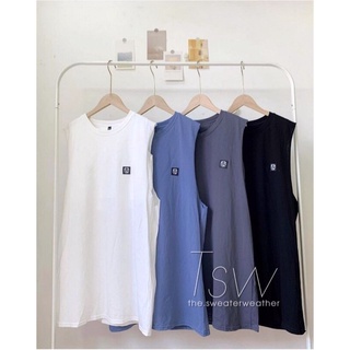 Váy tanktop dáng suông chất cotton logo con trâu