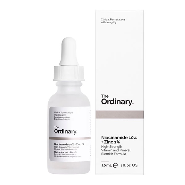 Serum The Ordinary Niacinamide 10% + Zinc 1% Giúp Cân Bằng Bã Nhờn Làm Sáng Da Thu Nhỏ Lỗ Chân Lông 30ml LS