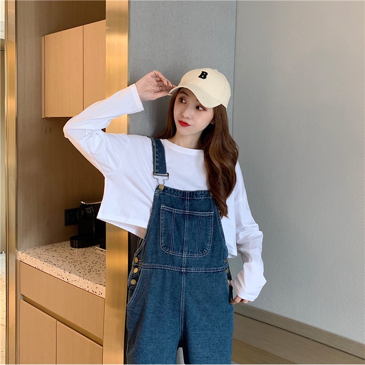 SẴN M Yếm Bò Dài Dành Cho Bạn Nữ - Đủ Size - Màu Xanh Đậm | BigBuy360 - bigbuy360.vn