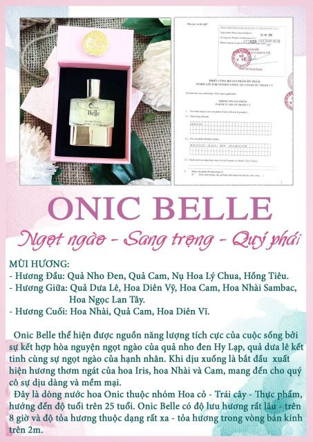 Nước hoa Onic Belle