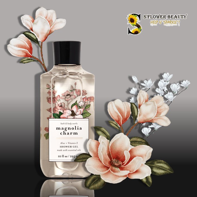🌷 Magnolia Charm | Bộ Sản Phẩm Gel Tắm -  Dưỡng Thể - Xịt Thơm Toàn Thân Bath & Body Works Body Care