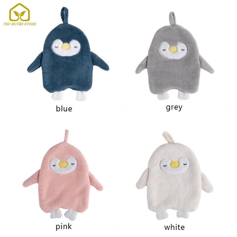 🎀FREESHIP🎀 Khăn Lau Tay Treo Tường Nhà Bếp Hình Chim Cánh Cụt Xinh Xắn Siêu Thấm Nước