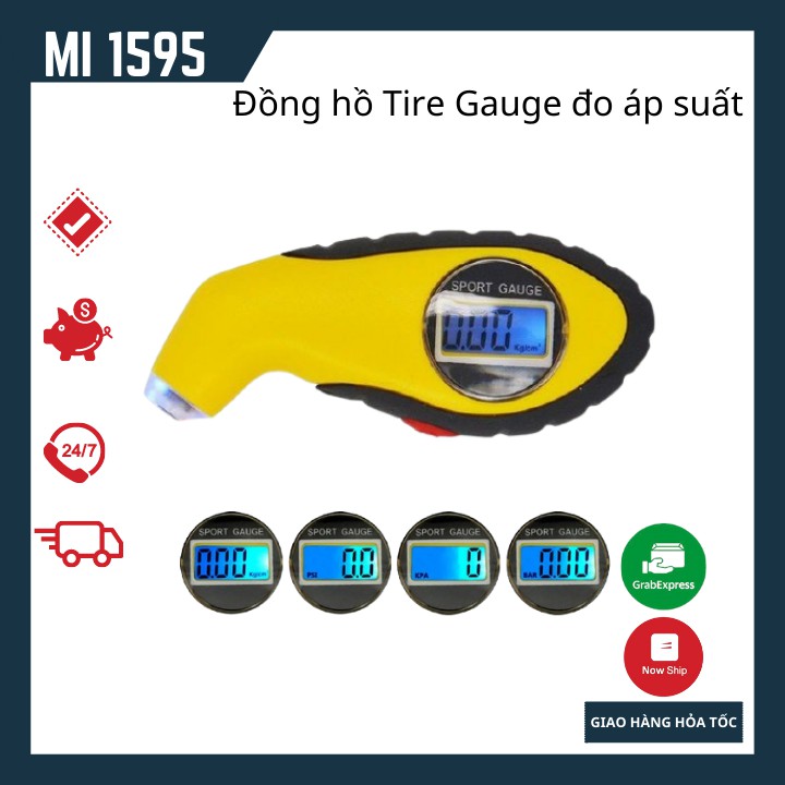 Đồng hồ đo áp suất lốp độ chính xác cao Tire Gauge - chính hãng nhập khẩu