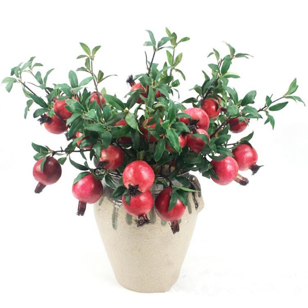 Epoch Nhánh 2 Nhánh Hoa Lựu Giả Nhiều Màu Dùng Trang Trí Nhà Cửa / Tiệc Tùng