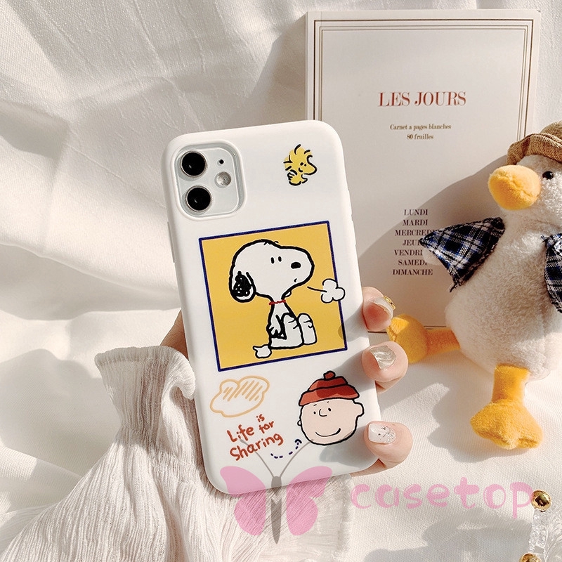 Ốp điện thoại kiểu hoạt hình Snoopy cho IPHONE 11 PRO MAX 6 6S 7 8 PLUS XR X XS MAX SE 2020 | BigBuy360 - bigbuy360.vn