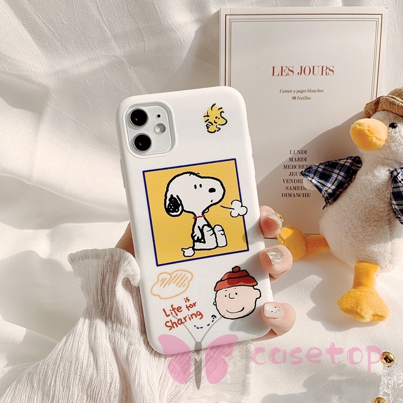 Ốp điện thoại kiểu hoạt hình Snoopy cho IPHONE 11 PRO MAX 6 6S 7 8 PLUS XR X XS MAX SE 2020