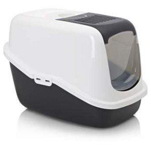 Nhà vệ sinh cho mèo SAVIC NESTOR LITTER PAN (WHITE/BLACK)