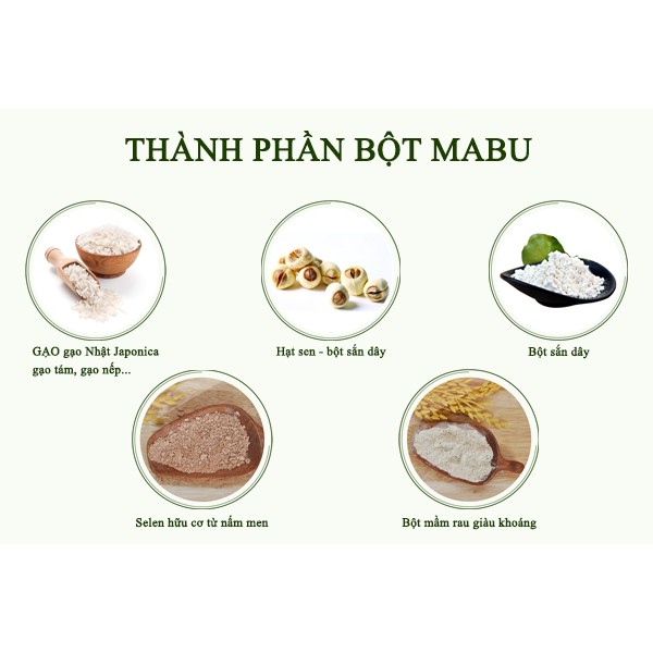 Bột ăn dặm Mabu 900g