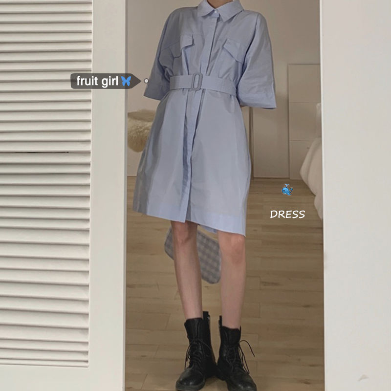 Đầm bầu dài dáng rộng phong cách Hàn Quốc 2021 cho nữ