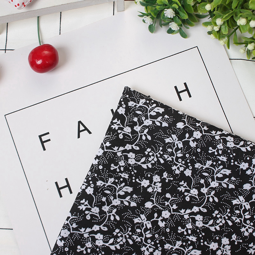 Set 7 mảnh vải cotton 25 * 25cm in họa tiết dễ thương dùng để làm đồ thủ công