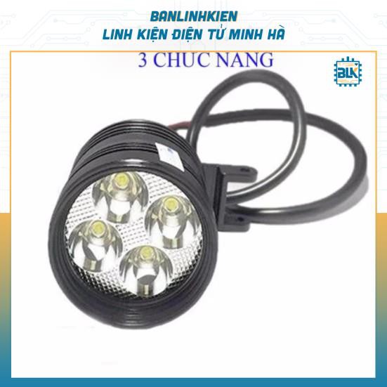 Đèn Trợ Sáng Xe Máy L4 1 Chế Độ, 3 chế độ