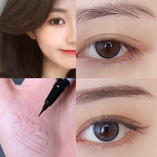 Bút Chì Kẻ Lông Mày Dạng Lỏng 4 Màu Tự Nhiên Mịn Màng Chống Nước Chống Mồ Hôi Không Phai