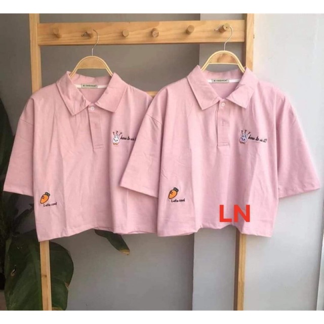 Áo polo lô gô củ cà rốt hông LN12
