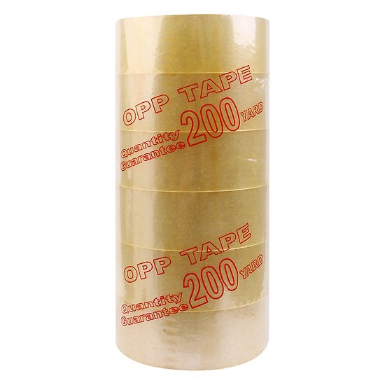 Băng keo dán thùng 200Ya siêu dính (cây 6 cuộn)