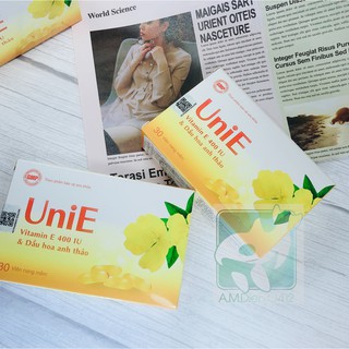 UniE - Vitamin E 400IU & Dầu hoa anh thảo