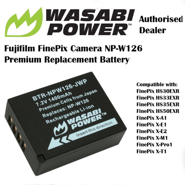 Pin Wasabi NP-W126 cho Fujifilm