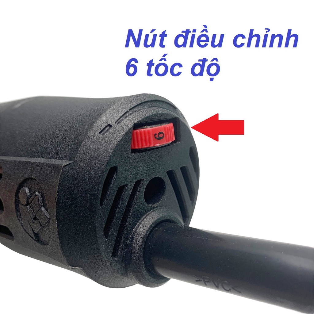 Máy Mài Tay Dài Có Triết Áp Điều Chỉnh Tốc Độ Makute 850W AG126-LV