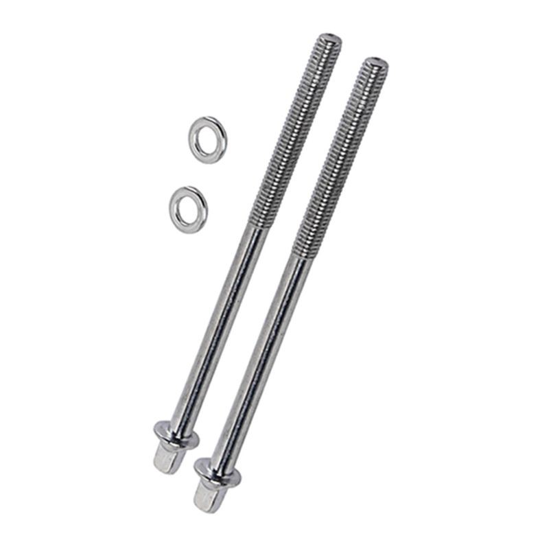 2pcs Long Drum Tension Rods with Washers Screws Bolts Set Snare Bass Parts