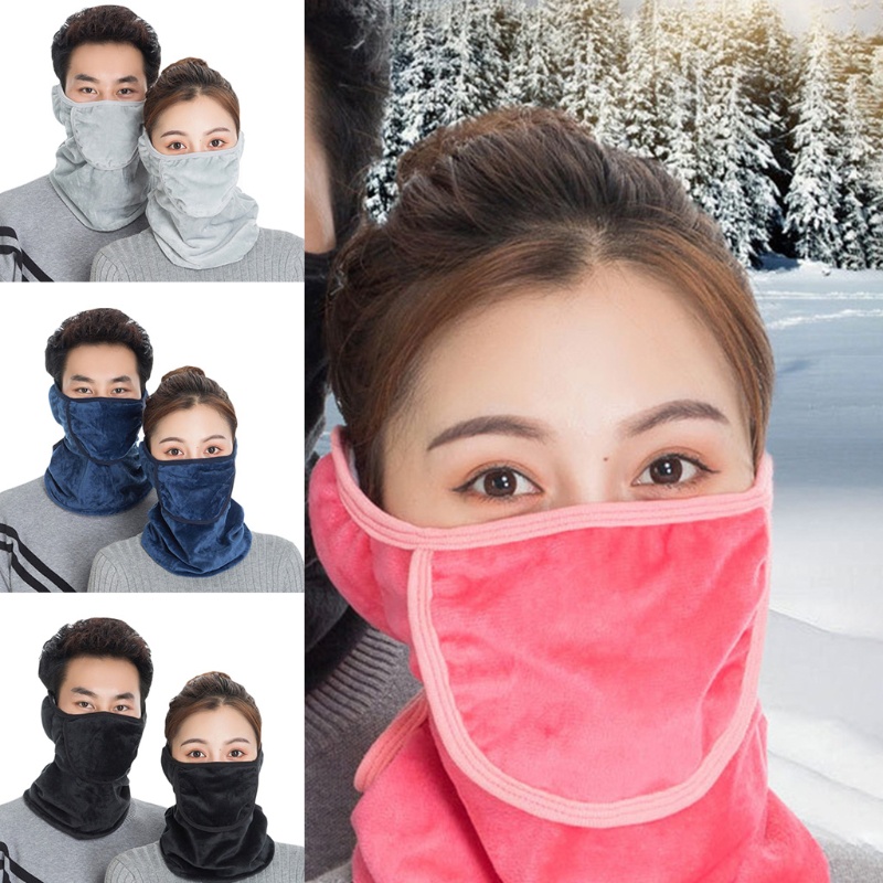 Khẩu Trang Giữ Ấm Nửa Mặt Màu Sắc Đơn Giản Cho Nam Và Nữ