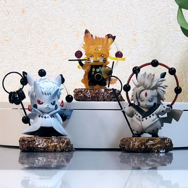 Mô hình nhân vật figure cosplay Naruto - Madara - Obito lục đạo