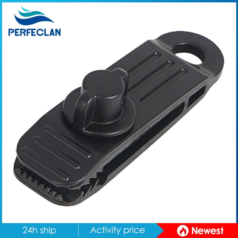 Set 4 Kẹp Lều Cắm Trại Bằng Nylon Chịu Được Sức Nặng Kèm Vít Cố Định Ngón Tay