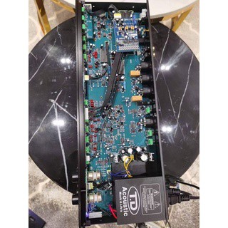 Vang cơ lai số cao cấp TD acoustic Q800PLUS , tiếng sáng , nhại hay, chống hú, có blutooth , echo ... - tăng 2 dây canon