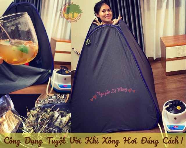 [Tặng 2 gói lá xông thảo dược] Nồi Xông Hơi Gia Đình Dung Tích 4 Lít Có Điều Khiển Từ Xa [Bảo hành 12 tháng]