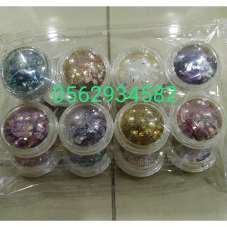 Set Nhũ kim tuyến mịn rắc trang trí móng nail cực đẹp. Chất liệu nhũ mịn lấp lánh
