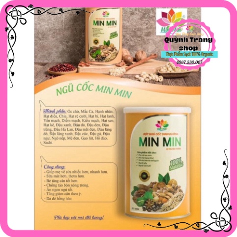 Ngũ cốc lợi sữa Minmin loại 29 hạt 1kg (free ship) - Ngũ cốc bầu, Ngũ cốc dinh dưỡng Min min