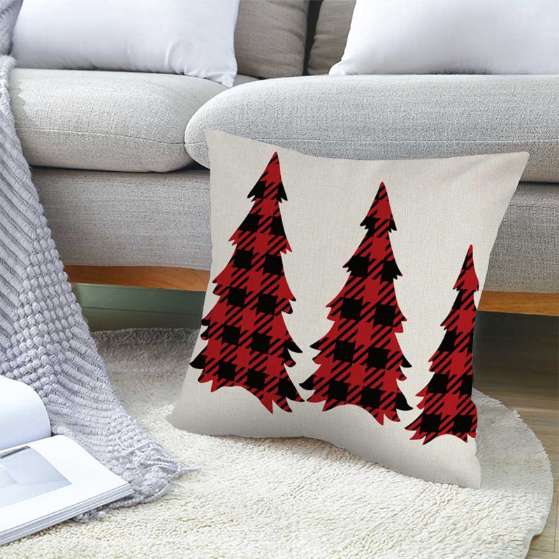 Áo Gối Được Làm Từ Cotton Và Vải Lanh Với Họa Tiết Theo Phong Cách Giáng Sinh