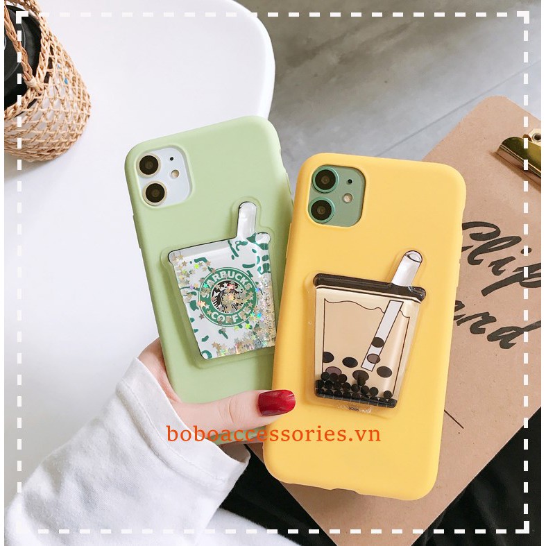 Ốp Lưng Hình Ly Trà Sữa Xinh Xắn Cho Điện Thoại Realme C11 C3 5i 5s 5 Pro C2 Oppo A5 A9 2020 A5S A3S F11 Pro F9 A91 A1K
