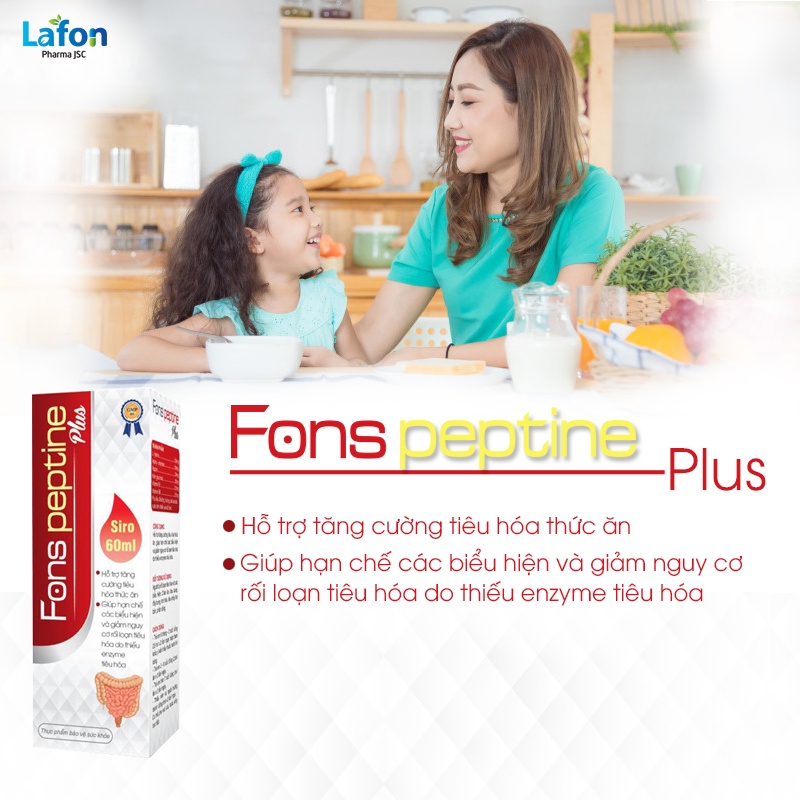 Siro ăn ngon dinh dưỡng thiết yếu giúp trẻ ăn ngon giảm rối loạn tiêu hóa tăng cường sức đề kháng fonspeptine
